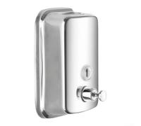 Large 1000ml Liquid Soap Dispenser Chrome Finish(500ml) | 304 stainless steel, rust resistant, mirror polished, 500ml capacity, fits small sinks