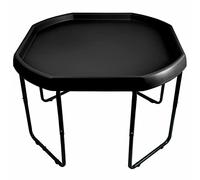Large 100cm Coloured Mixing Tray AND Height Adjustable Stand Included - For Fun & Messy Sand, Water & Glitter Play in School and Nursery or Home and Garden (Black)