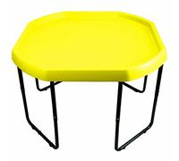 Large 100cm Coloured Mixing Tray AND Height Adjustable Stand Included - For Fun & Messy Sand, Water & Glitter Play in School and Nursery or Home and Garden (Yellow)