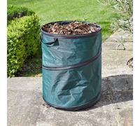 Large 100L Pop-Up Spring Bin - Reusable & Collapsible Heavy Duty Hardwearing Home or Garden Waste Bag with 2 Strong Carry Handles for Tidying, Cleaning & Maintenance - Measures H60 x 50cm Diameter