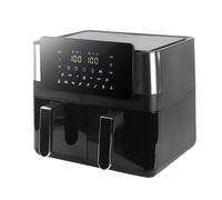 Large 10L Air Fryer with Dual Baskets - 12 Cooking Modes, Sync & Match Function, 75% Less Fat, Overheat Protection, Ideal for Family Meals