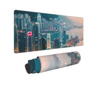 Large 11.8x31.5 Inch Mouse Pad Unique Hong Kong vPrint Non-Slip Rubber Base Gaming Mousepad