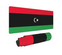 Large 11.8x31.5 Inch Mouse Pad Unique Libyan Flag vPrint Non-Slip Rubber Base Gaming Mousepad