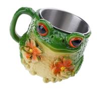 Large 11oz Resin Drinking Cup Frogs Nonslip Bottom Suitable for Spills and Fun Entertainment At Gatherings Animal Lover Frog Mug