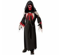 (Large (12-14), Black) Cyclops One Eye Monster Alien Horror Halloween Kids Boys Costume
