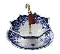 Large 12x13cm Tea Strainer for Pots and Mugs Umbrella(Red Set)