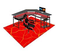 Large 160x200cm Office Chair Mat Rectangle Computer Floor Protector Wear Resistant Mat for Carpets and Hard Floors Anti Slip Gaming Mat for Gamers Home and Office Desk Rug