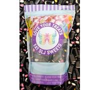 Large 1kg Resealable Pouch of Liquorice Cream Rock (Creme Rock) - Fully Recyclable Pouch