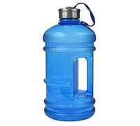Large Drinking Bottle Sports Water Bottle 2.2L with Easy Carry Handle Gym Bottle Extra Large Sports Bottle 2.2 Litre Bottle Barrel Water Bottle Drinks Container Re-usable Plastic