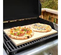 Large Pizza Stone for Oven 20 inch - Baking Stone for Bread, with Baking Mat and Dough Cutter - Rectangle Pizza Stone for Grill - 20" x 13.5" Rectangular Heavy Duty Oven Stone