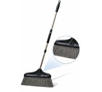 LARGE 20" Push Broom - Indoor and Outdoor Long Handle, Self Standing design. For kitchen, home, shed, classroom, office Indoor Floor Brush Perfect for Sweeping any area. Durable and tough.