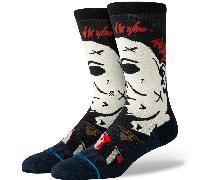 Michael Myers Crew Socks in Navy