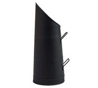 Large 23 Metal Coal Hod Scuttle Fireside Wood Fire Fuel Bucket UK MADE (Black) by S&MC Homeware