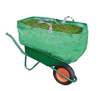 Large 270L Garden Waste Barrow Bag - Heavy Duty Reusable Garden Bags, Pop Up Garden Waste Sack with Handles, Waterproof Yard Leaf Bag for Grass, Leaves & Garden Rubbish Fits wheelbarrow