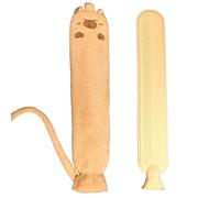 Large 2L Long Hot Water Bottle with Soft Plush Cover - Extra-Length Thermal Flask for Neck, Shoulders, Back, Feet & Bed Warming (72x12cm) for Adults & Kids, Cute Animal Design