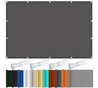 Large 2x2.5m Waterproof Patio Umbrella Canopy 100% Polyester Sunshade Sail with Grommets & Fixing Cord Garden Shade Sail in Anthracite Color