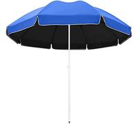 Large 3.6M Outdoor Patio Umbrella - UV Protection Beach Parasol, Adjustable Lightweight Design for Garden & Market Use, Stylish Blue Color - 2.8M Size Option Available