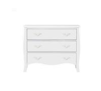 Large 3 Drawer Chest Of Drawers - Elizabeth White Range Melody Maison White One Size