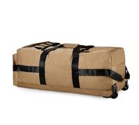 Large 3 - in - 1 Convertible Duffle Bag, Foldable Carry On, Black Khaki Army Green - Water - Protection, Smooth Rolling Wheels, Ideal for Travel (Khaki)