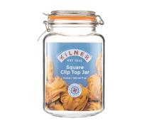 Large 3 Litre Kilner Square Clip-Top Preserve Jar. Multi-Buy Discounts.