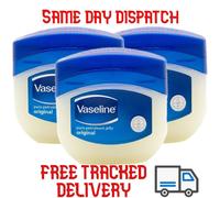 Large 3 Pack Vaseline Original Pure Petroleum Jelly Face Skin Body Care Product