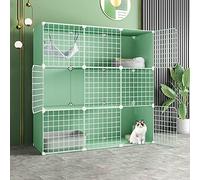 Large 3-Tier Cat Cage - Indoor/Outdoor Pet Enclosure with Ladders & Anti-Jump Kitten Crate, Portable Exercise Yard Fence for Up to 5 Cats
