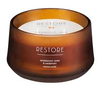 Large 3 Wick Scented Candle Restore - Sandalwood Cedar & Cardamom - This Candle Will Enhance Your Decor and Allow You to Relax at Home with A Stunning Fragrance