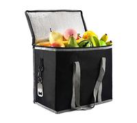 Large 30L Thermal Food Delivery Bag, Insulated Picnic Lunch Box, Cool Bag for Camping, BBQ, Shopping, Fishing, Family Outdoor