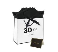 Large 30th Birthday Gift Bag with Tissue Paper - 12.6 x 4.3 x 10.6 Inches