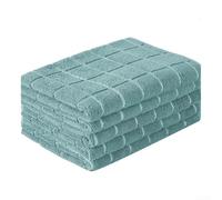 Large 30x30cm Microfiber Rags 5 Pack Multi-Color Set(Green and Green) | absorbent core, dries surfaces instantly, lint-free finish, 30x30cm size, machine washable