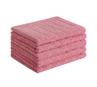 Large 30x30cm Microfiber Rags 5 Pack Multi-Color Set(Pink) | absorbent core, dries surfaces instantly, lint-free finish, 30x30cm size, machine washable