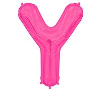 Large 34" Magenta/Pink Letter "Y" Foil Balloon 59652 from Northstar Balloons
