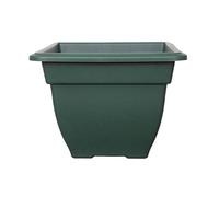 Large 38cm Square Bell Plant Pot Planter Plastic Green Colour Pot