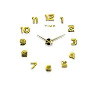 Large 3D Acrylic Mirror Sticker Wall Clock - Bedroom Decor, Living Room, Garden Digital Art Decor