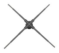 Large 3D Hologram Fan 39.3 Inch,3D Holographic Projector with WiFi and Bluetooth,1184 Highlight LEDs and 2600 cd/m² Brightness,3D Holographic Fan for Store Display,Events,Exhibition