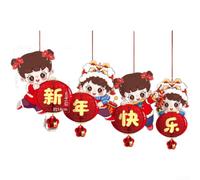 Large 3D Horse Lantern Decoration for Lunar New Year(D) | Traditional Chinese motifs, Fu and Xi symbols, auspicious luck charm, perfect for 2026 , build