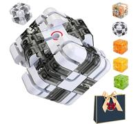 Large 3D Labyrinth Cube Puzzle, 3D Magic Cube Maze Ball Puzzle, Spatial Awareness Brain Training Toy for Stress Relief & Logic Development, Educational Focus Game Gift for Adults Teens (#02)