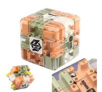 Large 3D Labyrinth Cube Puzzle - Challenge Your Brain! Cool 3D Magic Cube Maze Ball Puzzle, Spatial Awareness Brain Training Toy for Stress Relief & Logic Development