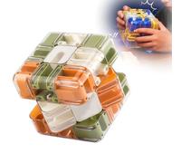 Large 3D Labyrinth Cube Puzzle, Engaging Brain Teaser Toy, Large Labyrinth Ball Game with 6-Side Challenge,Stress Relief & Logic Development Game for Teens (mix)