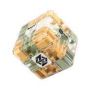 Large 3D Labyrinth Cube Puzzle, Interactive 3D Educational Puzzle, Roller Ball Maze Cube for Hands-On Learning and Brain Development, Durable Smooths Finish, Classroom Party Activity Accessory