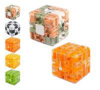 Large 3D Labyrinth Cube Puzzle,Large Labyrinth 3D Puzzles Maze Cube,Spatial Awareness Brain Training Toy for Stress Relief & Logic Development Improve Spatial Recognition Game Gift for Teens (#AC)