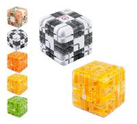 Large 3D Labyrinth Cube Puzzle,Large Labyrinth 3D Puzzles Maze Cube,Spatial Awareness Brain Training Toy for Stress Relief & Logic Development Improve Spatial Recognition Game Gift for Teens (#BD)