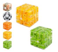 Large 3D Labyrinth Cube Puzzle,Large Labyrinth 3D Puzzles Maze Cube,Spatial Awareness Brain Training Toy for Stress Relief & Logic Development Improve Spatial Recognition Game Gift for Teens (#DE)