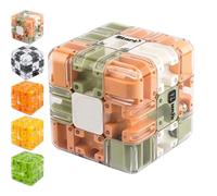 Large 3D Labyrinth Cube Puzzle,Large Labyrinth 3D Puzzles Maze Cube,Spatial Awareness Brain Training Toy for Stress Relief & Logic Development Improve Spatial Recognition Game Gift for Teens (#A)