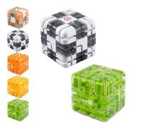 Large 3D Labyrinth Cube Puzzle,Large Labyrinth 3D Puzzles Maze Cube,Spatial Awareness Brain Training Toy for Stress Relief & Logic Development Improve Spatial Recognition Game Gift for Teens (#BE)