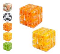 Large 3D Labyrinth Cube Puzzle,Large Labyrinth 3D Puzzles Maze Cube,Spatial Awareness Brain Training Toy for Stress Relief & Logic Development Improve Spatial Recognition Game Gift for Teens (#CD)