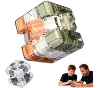 Large 3D Labyrinth Cube Puzzle, Magic Cube Maze Ball for Spatial Awareness Brain Training, Stress Relief & Logic Development, Educational Focus Game Gift for Adults Teens (A)