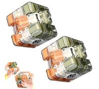 Large 3D Labyrinth Cube Puzzle - Magic Maze Ball Cube Puzzle, Spatial Awareness & Brain Training Toy for Stress Relief & Logic Development, Educational Focused Game Giftfor Adults & Teens 2 Pack