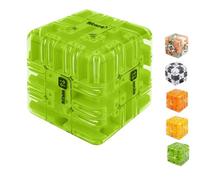 Large 3D Labyrinth Cube Puzzle Maze Ball, Brain Teaser Toy for Spatial Logic Training, Stress Relief Magic Cube with Locking Lid, Educational Focus Game Gift for Adults and Teens (Green)