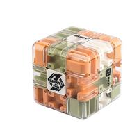 Large 3D Labyrinth Puzzle Maze Cube - Engaging Brain Teaser Toy, Educational Learning Toys for Logical Thinking, Color-Match Game,Improve Spatial Recognition and Cultivate Logical Thinking (A)